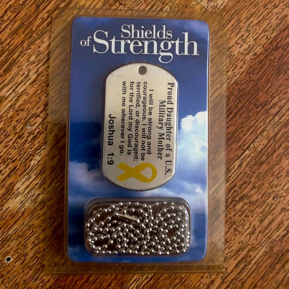 Military style Tag Necklace JOSHUA 1:19